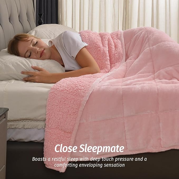 Wemore Sherpa Fleece Weighted Blanket - Image 3