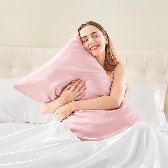 BEDELITE Satin Body Pillow Cover, Super Soft and Cooling Body Pillow Pillowcase - Image 2