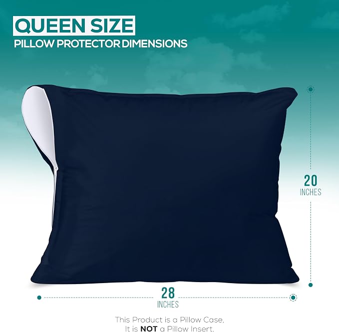 Utopia Bedding Premium 100% Waterproof Pillow Protectors - Image 2