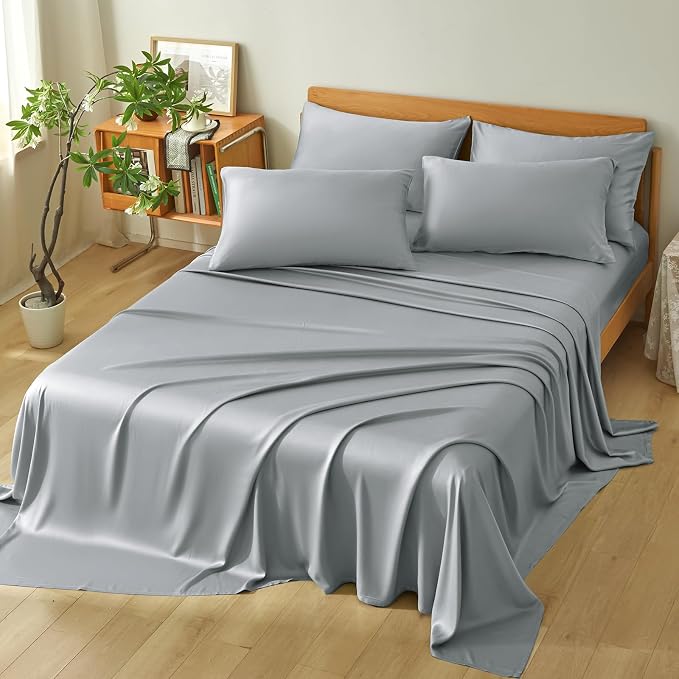Homiest Cooling Pillow Cases King Size Set of 2, 100% Rayon Derived from Bamboo - Image 6