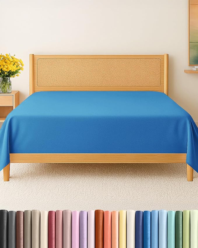 Twin XL Size Flat Sheet by CGKUnlimited