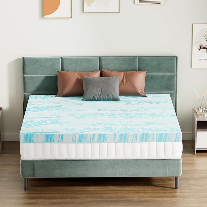 Sweetcrispy Mattress Topper California King, 4 Inch Thick Memory Foam Gel - Image 7