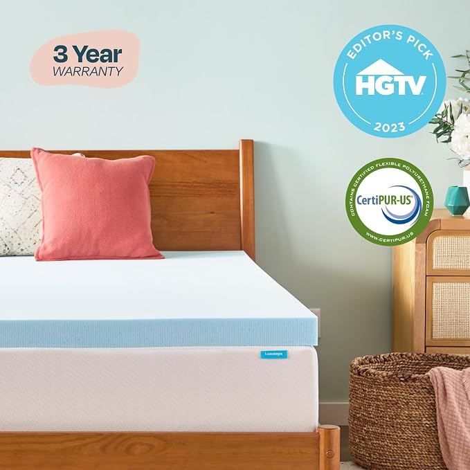 Linenspa Memory Foam Mattress Topper, Twin XL Size - Image 5