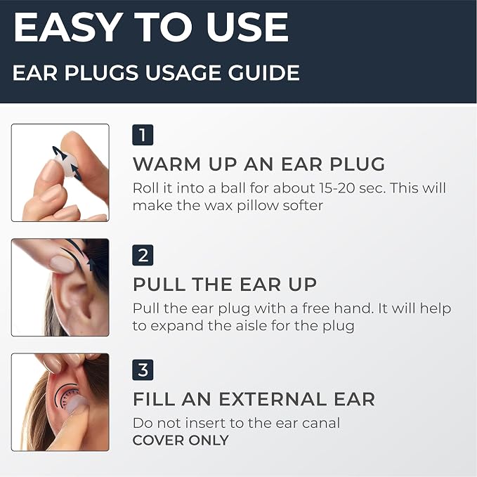 Peace&Quiet PQ Wax Ear Plugs for Sleeping, Swimming - Image 9
