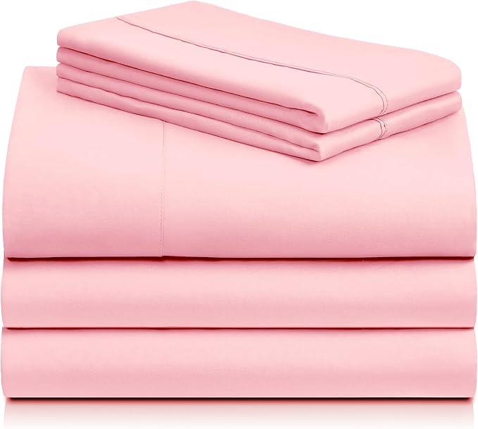 LuxClub 5 PC Split King Sheet Set, Deep Pockets Wrinkle Free Cooling Bed Sheets - Image 8