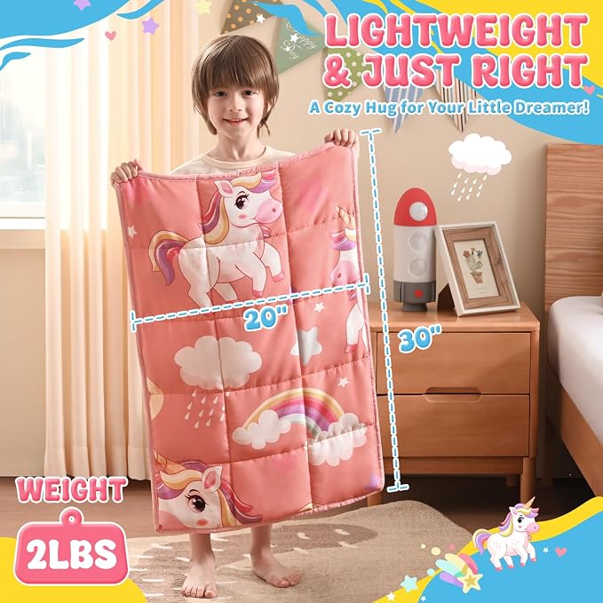 anfie Weighted Lap Pad 2 Pounds, Weighted Blanket Kids Cooling Blanket - Image 4
