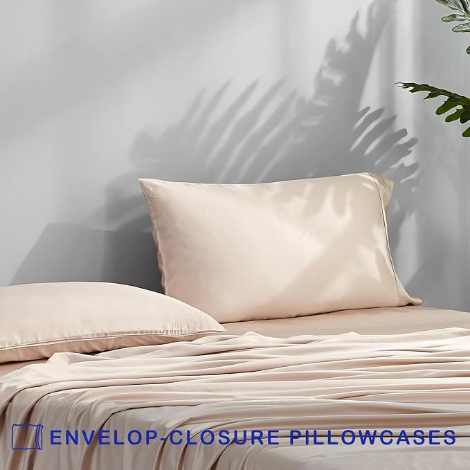 ACCURATEX Cooling Pillow Cases Set of 2, Rayon Derived from Bamboo, Soft - Image 4
