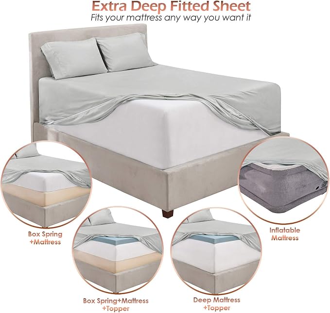 Hearth & Harbor Extra Deep Pocket Sheets - Image 6