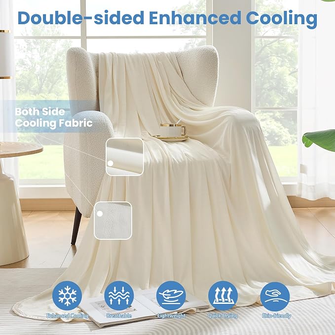 OIGAE Cooling Blanket for Hot Sleepers - Image 3