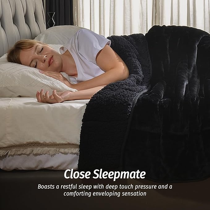 Wemore Sherpa Fleece Weighted Blanket - Image 3