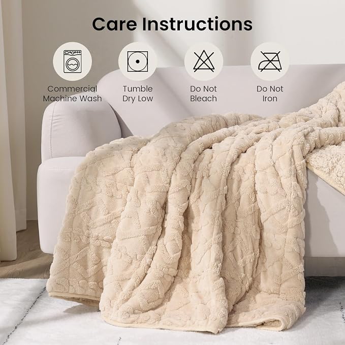 20lbs Weighted Blanket for Adults, Dual Sided Cozy Soft Fleece Bed Blanket for - Image 7