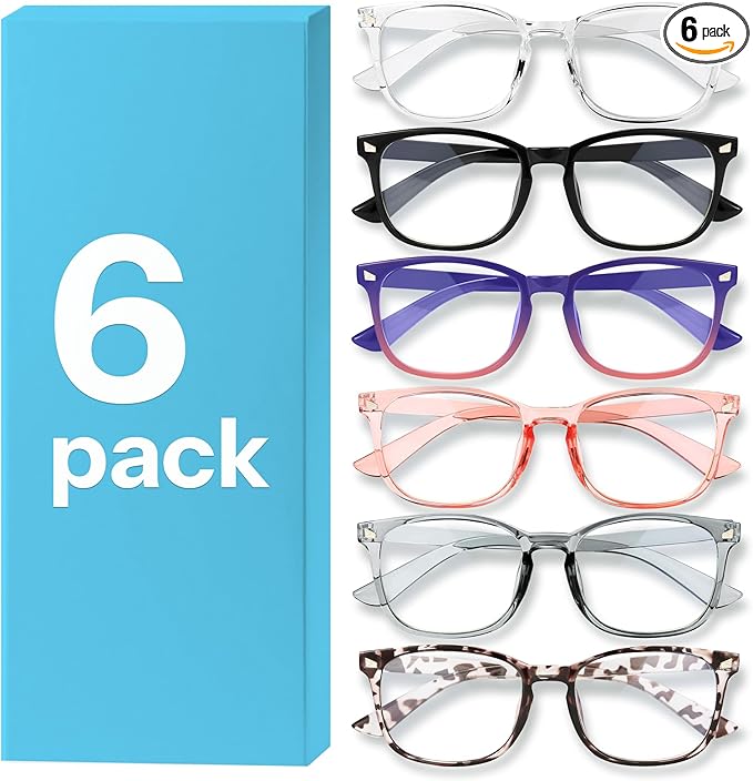 MIGSIR 6 Pack Blue Light Blocking Glasses by MIGSIR