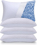 OSBED Cooling Adjustable Shredded Memory Foam Pillows Queen Size Set of 4 by OSBED