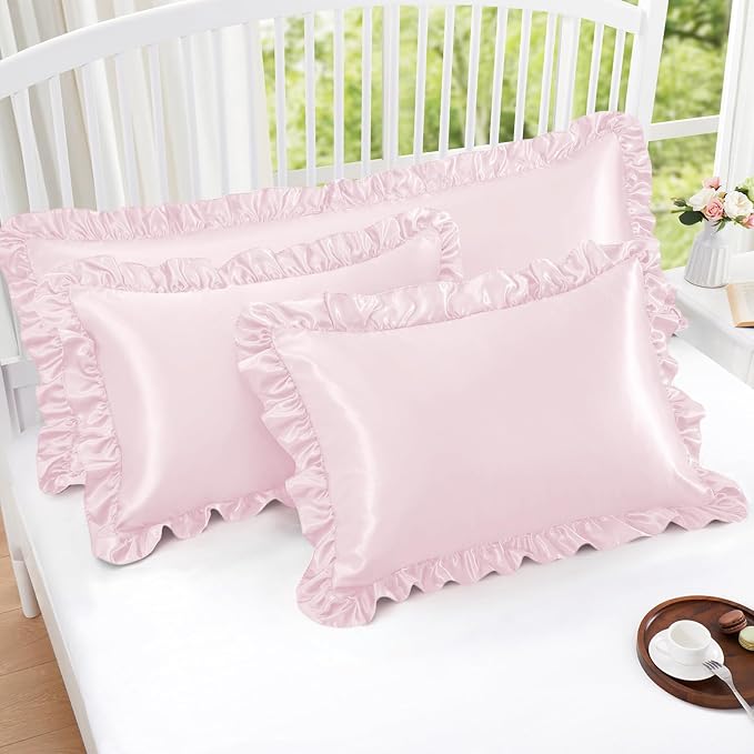 Homiest Ruffle Satin Pillowcase - Image 5
