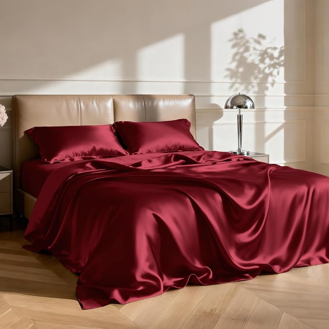 Love's cabin Full Size Satin Sheet Sets - Image 2