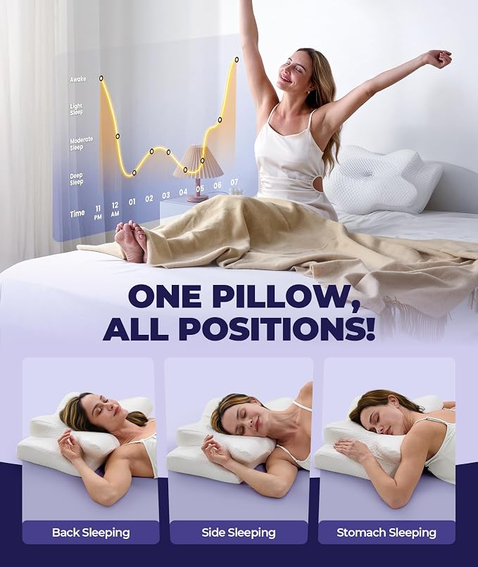 Sleep Doctor Approved Cervical Neck Pillow - Image 7