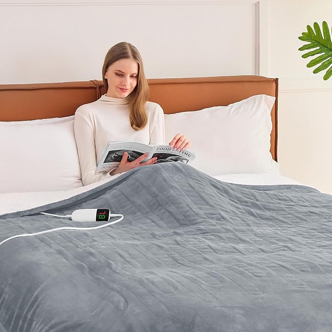 BOMOVA Heated Electric Blanket Full Size by BOMOVA