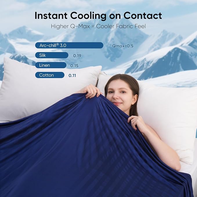 Elegear Cooling Blanket for Hot Sleepers, Arc-Chill® 3.0 Cooling Tech Q-Max >0.5 - Image 5
