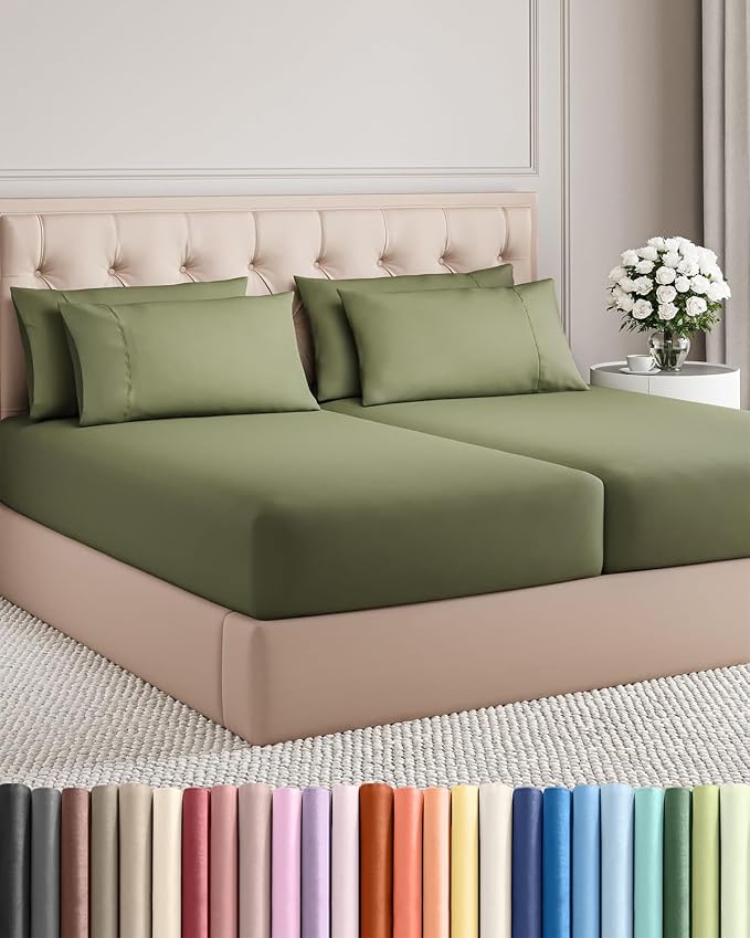 Split King 7 Piece Sheet Set by CGKUnlimited