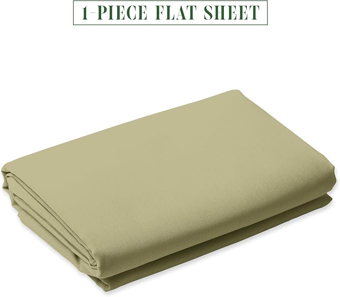 Luxury Flat Sheet on Amazon Elegant Comfort Wrinkle-Free 1500 Premier Hotel - Image 2