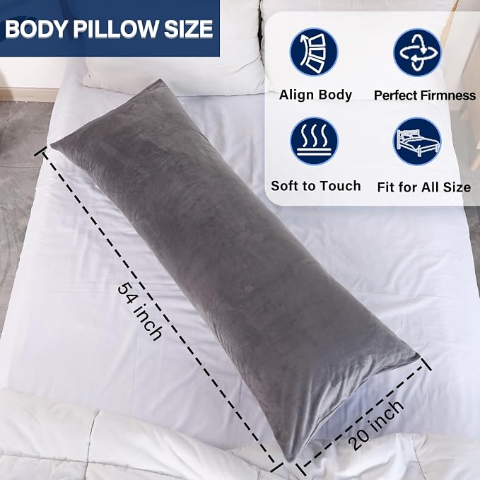 1 MIDDLE ONE Body Pillow, Memory Foam Body Pillows - Image 6