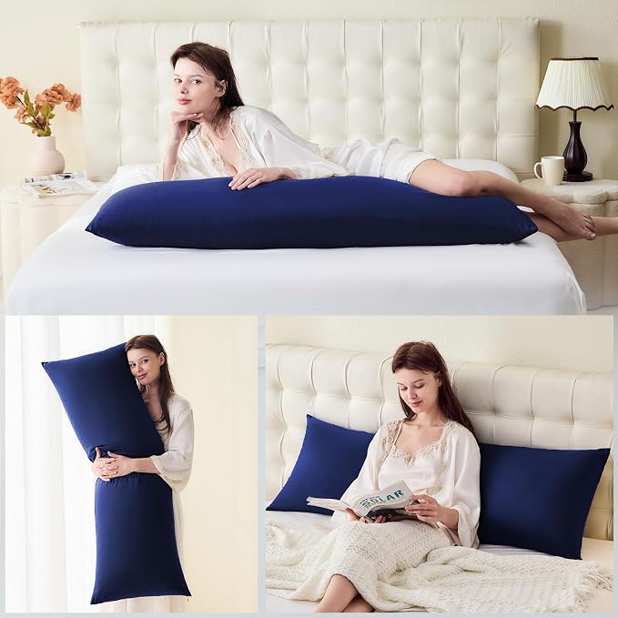 DOWNSTORIA Body Pillow Cover, Ultra Soft Microfiber Long Pillowcase, Envelope - Image 5