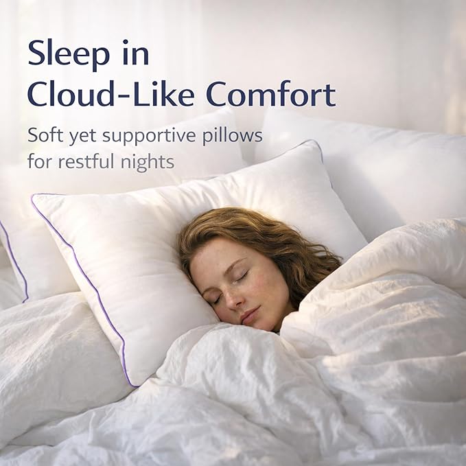Standard Pillows Set of 2 – Bed Pillows - Image 2