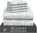 RUVANTI 6 Pcs Cotton Sheets by Ruvanti