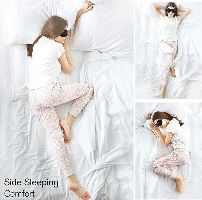 PrettyCare Eye Mask for Sleeping 2 Pack, Sleep Masks for Women Men, 3D - Image 8