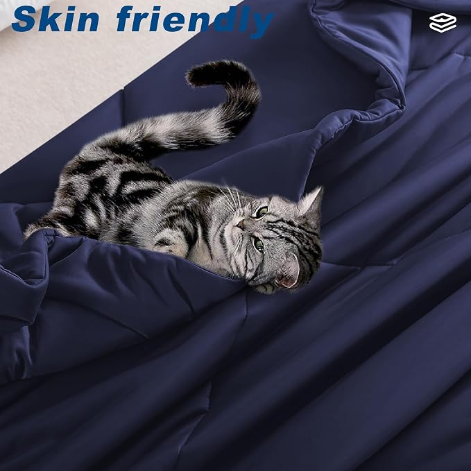 Cooling Comforter Twin Size, Double-Sided Cold Tech Fabric Quilted Bed - Image 5