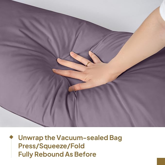 Goose Down Body Pillows for Adults, Large Body Pillow for Side Sleeper - Image 8