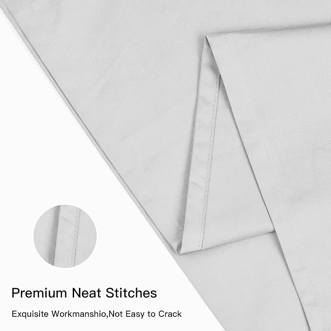 100% Cotton King Pillowcases Set of 2, Deep Dream 600 Thread Count Pillow Cases - Image 4