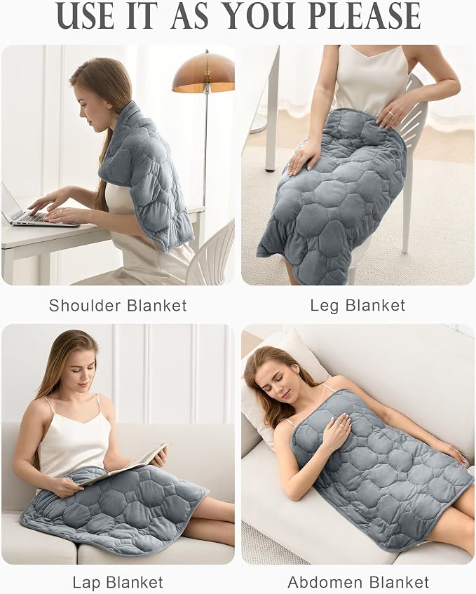 Cottonblue Weighted Lap Blanket 7lbs, Cozy Luxury Crystal Velvet Weighted - Image 6
