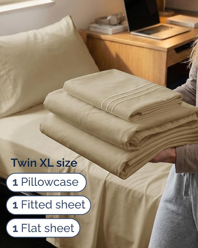 Twin XL Size 3 Piece Sheet Set - Image 3