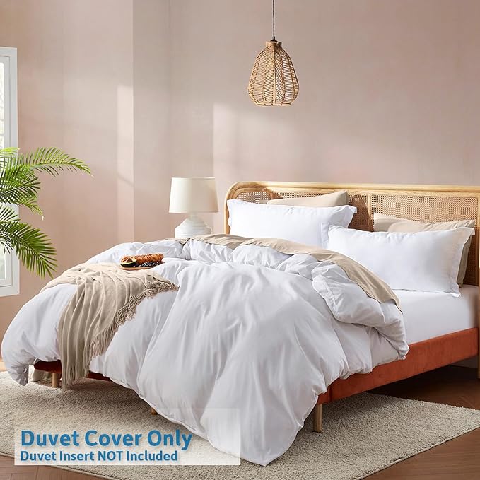Nestl White Duvet Cover Queen Size - Image 2