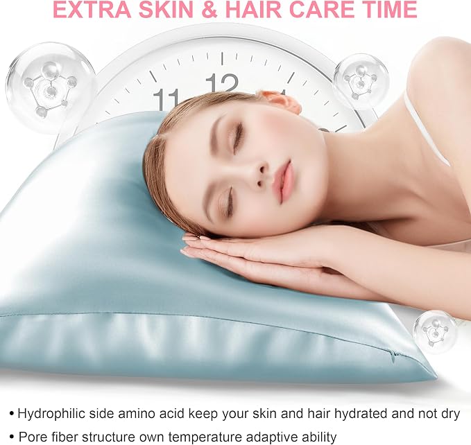 Silk Pillow Cases 2 Pack Queen Size - Image 3