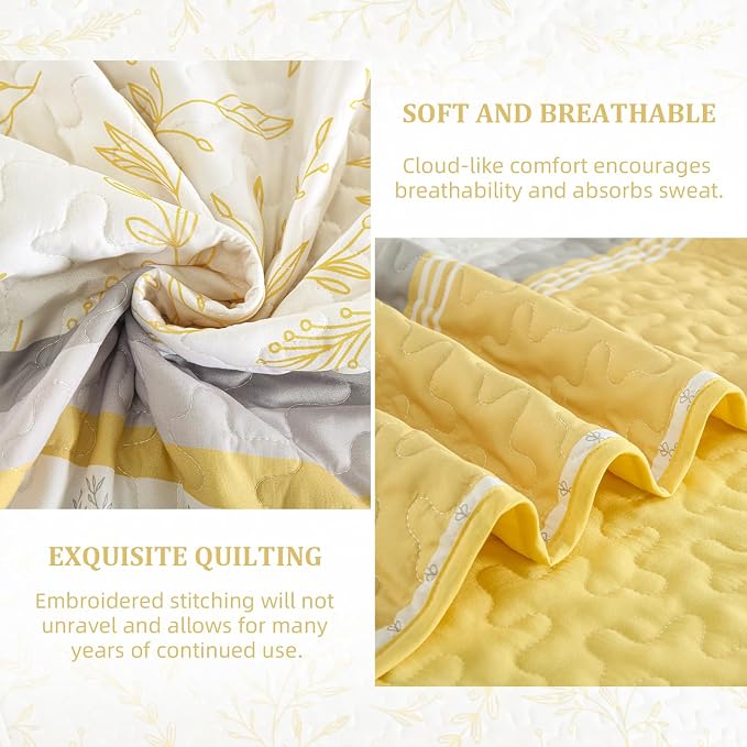 DJY Striped Quilt Set King Size - Image 5