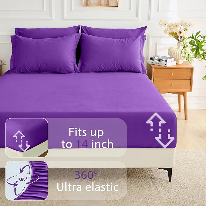 MUXHOMO 7 Pieces Queen Comforter Set, Soft Bed in a Bag Queen Size, All Season - Image 6