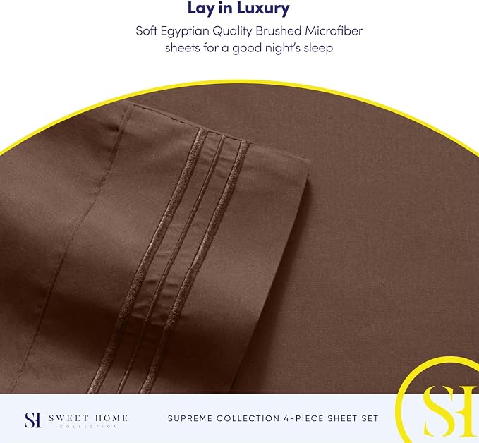 Twin XL Sheets - Breathable Luxury Sheets - 1800 Supreme Collection Extra Soft - Image 6