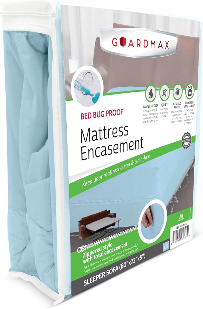 Guardmax Jersey Knitted Sleeper Sofa Zippered Mattress Encasement by Guardmax