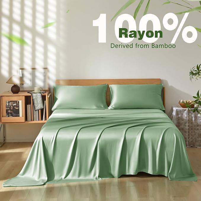 Homiest Cooling Pillow Cases King Size Set of 2, 100% Rayon Derived from Bamboo - Image 3