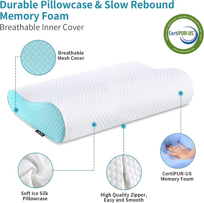 Memory Foam Pillows Neck Pillow Bed Pillow - Image 5