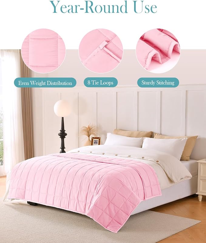 Topblan Weighted Blanket for Adults 20lbs, Breathable Cooling Weighted Blanket - Image 4
