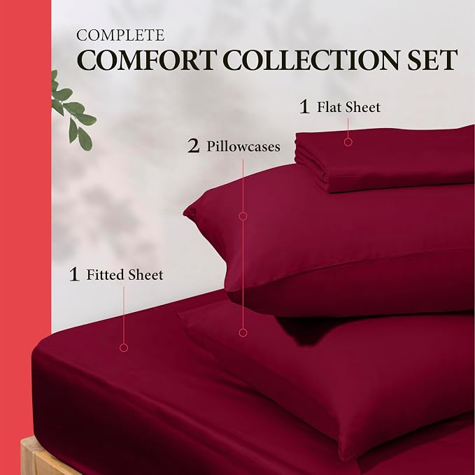 100% Egyptian Cotton Queen Size Sheet Set - Image 3