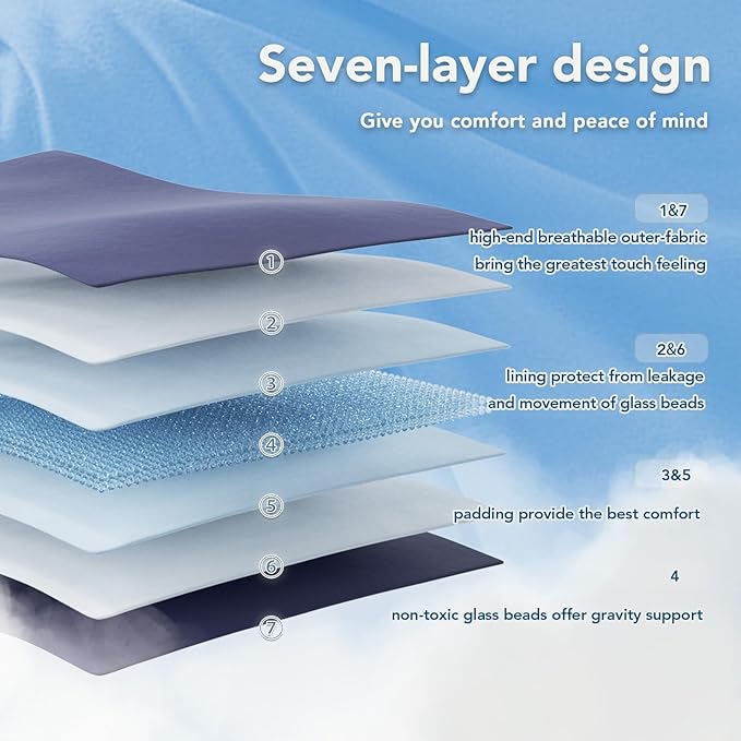Topcee Weighted Blanket for Adults Twin Size Soft Cooling Heavy Blanket Sleeping - Image 6