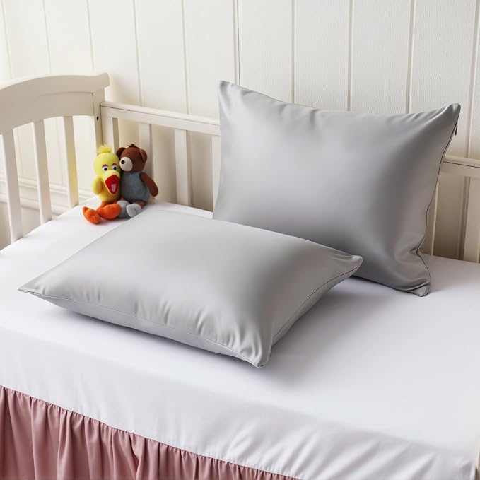 2 Pack Cooling Toddler Pillow Cases, Viscose Derived from Bamboo Small Pillow - Image 2
