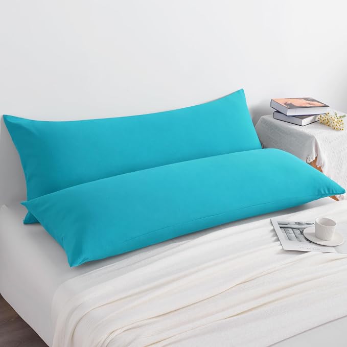 NTBAY Body Pillow Cases Set of 2, 2 Pack Brushed Microfiber 20x54 Pillow Cases - Image 5