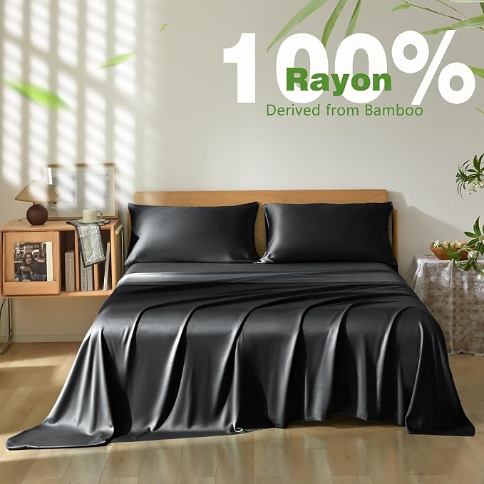 Homiest Cooling Pillow Cases King Size Set of 2, 100% Rayon Derived from Bamboo - Image 3