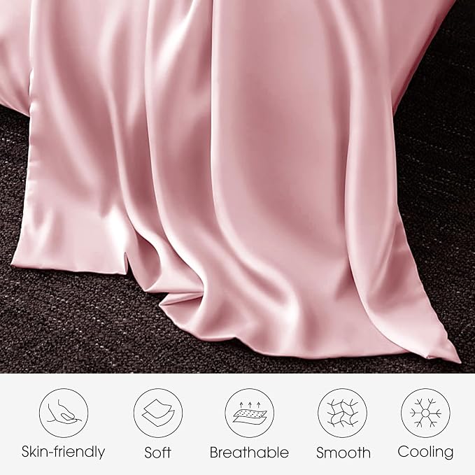 100% Silk Pillow Cases 2 Pack Standard Size Mulberry Silk Pillowcase - Image 4