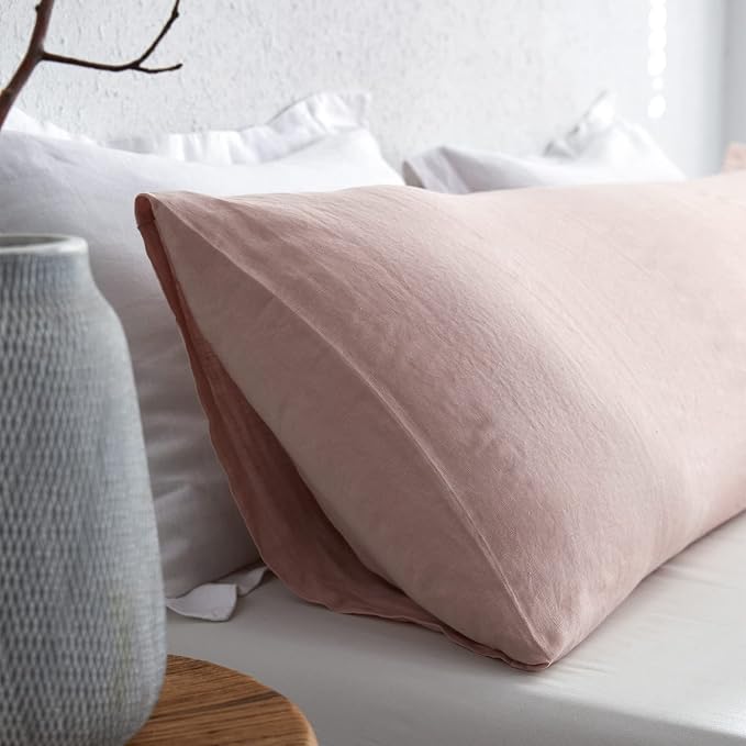 Simple&Opulence Body Pillow Cover 20" x 54", 100% Pure Linen, Ultra Soft and - Image 8